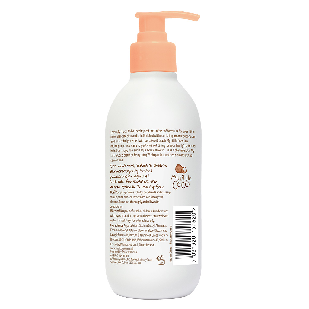 My Little Coco Perfect Peach Everything Baby Wash For Hair & Body 350ml