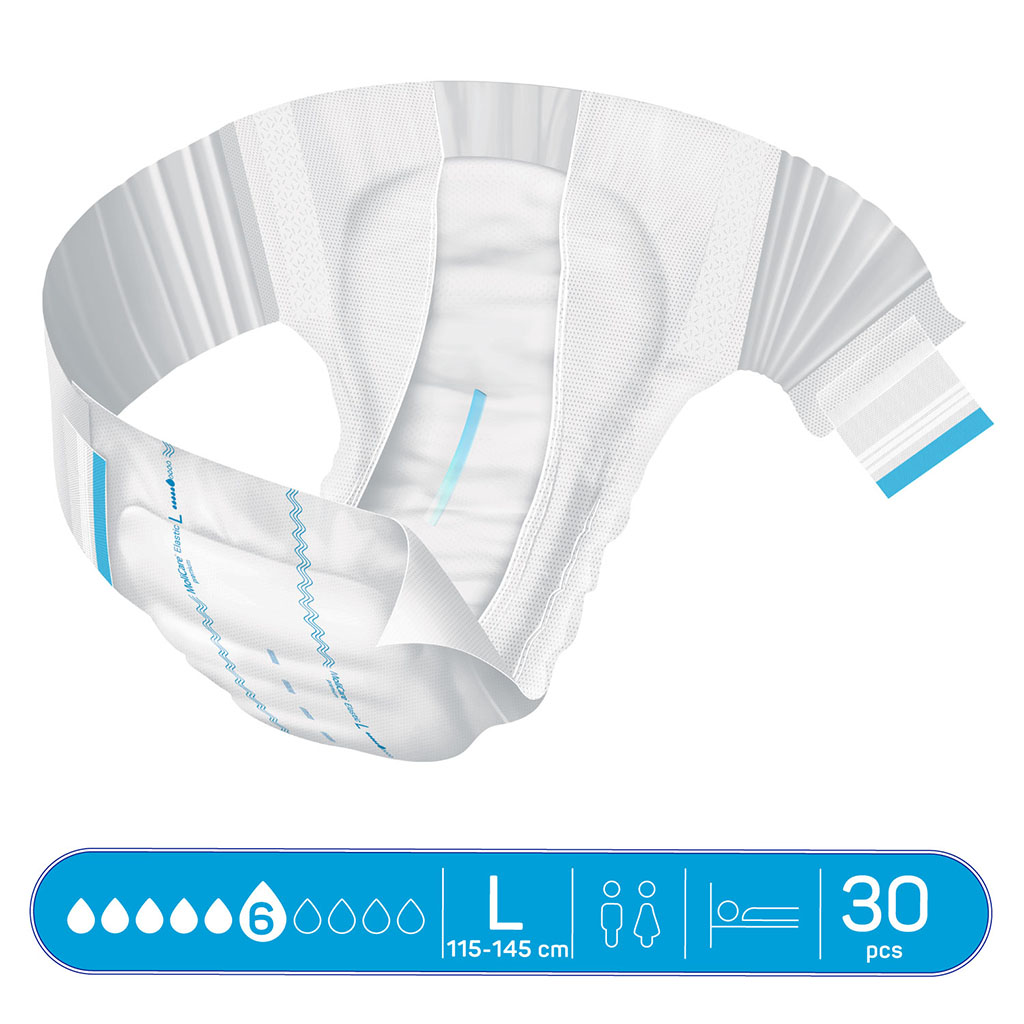 Hartmann Molicare Premium Elastic Adult Diapers 115x145cm - Large, Pack of 30's