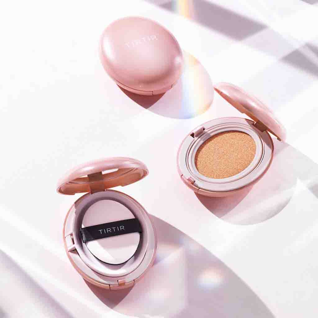 Tirtir Mask Fit All-Cover Pink Cushion Foundation 21C Cool Ivory 18g