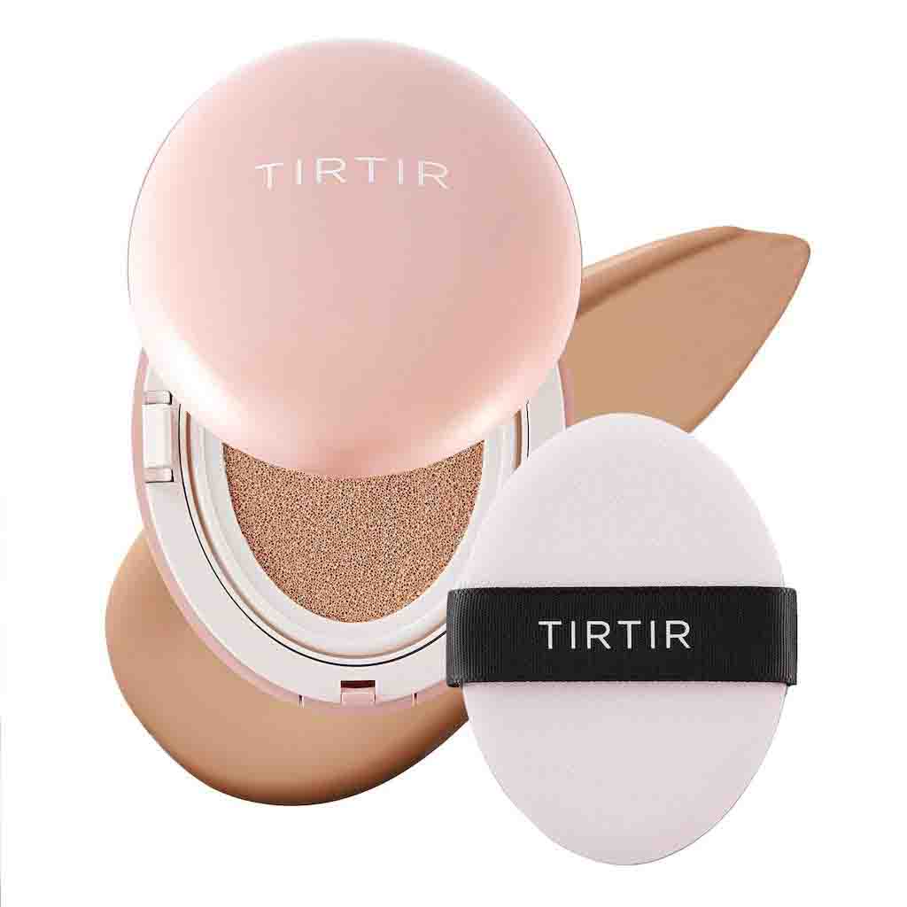 Tirtir Mask Fit All-Cover Pink Cushion Foundation 27C Cool Beige 18g