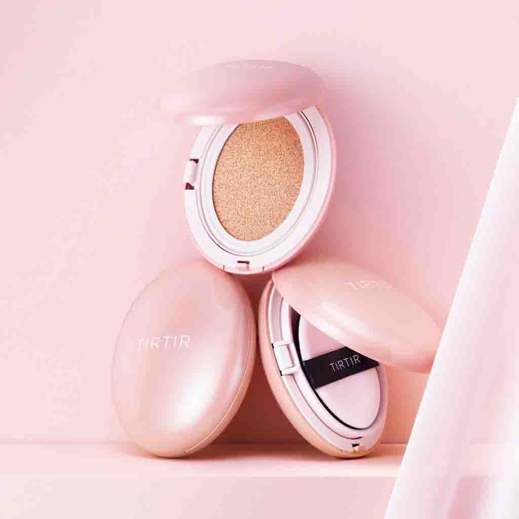 Tirtir Mask Fit All-Cover Pink Cushion Foundation 27N Camel 18g