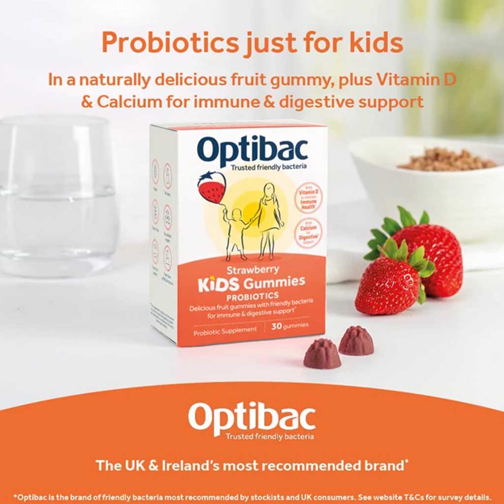 Optibac Probiotics Kids Gummies For Gut & Immune Health, Pack of 30’s