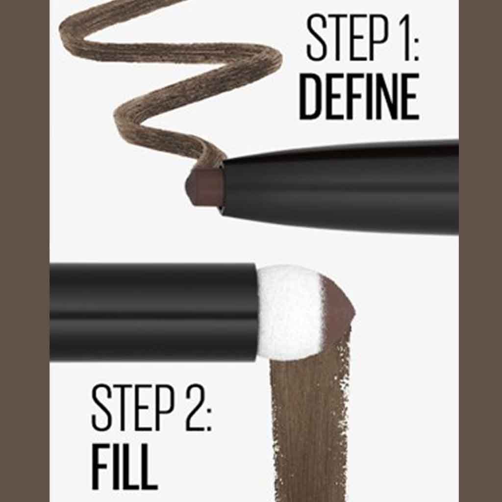 Maybelline Express Brow Eyebrow Pencil & Powder 04 - Dark Brown