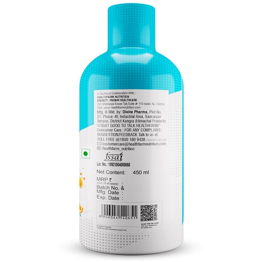 Healthfarm L-Carnitine Core 3000 Liquid - Citrus Splash Flavor, 450ml