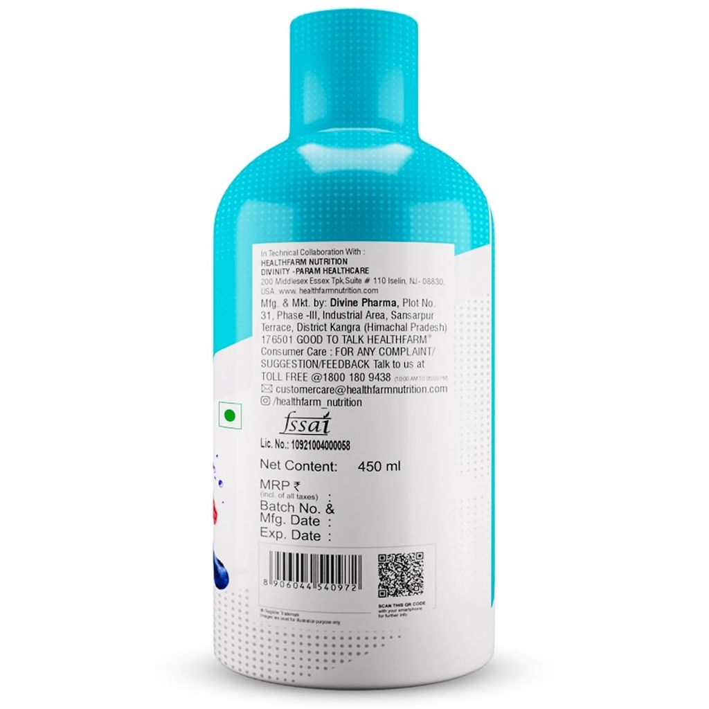 Healthfarm L-Carnitine Core 3000 Liquid - Mixed Berries Flavor, 450ml