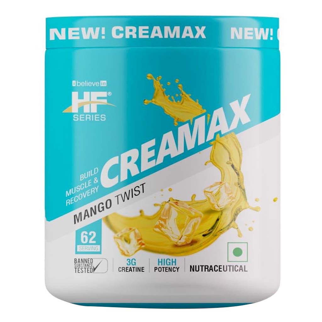 Healthfarm Creamax Creatine Monohydrate Powder - Mango Twist 250g, 62 Servings