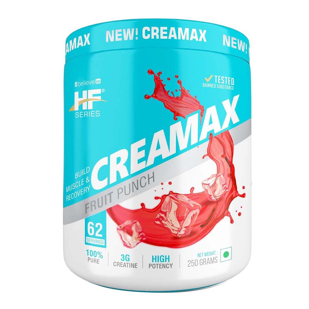 Healthfarm Creamax Creatine Monohydrate Powder - Fruit Punch 250g, 62 Servings
