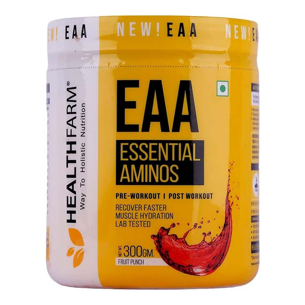 Healthfarm EAA Essential Aminos Supplement - Fruit Punch 300g, 30 Servings