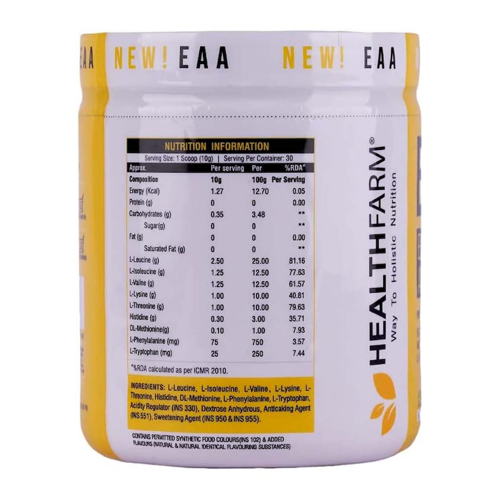 Healthfarm EAA Essential Aminos Supplement - Mango Twist 300g, 30 Servings
