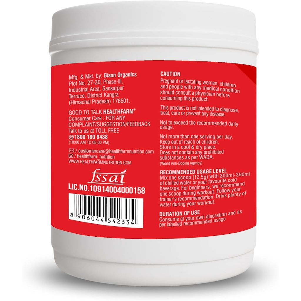 Healthfarm ThPreX Pre-Workout Supplement - Island Crush 500g, 40 Servings