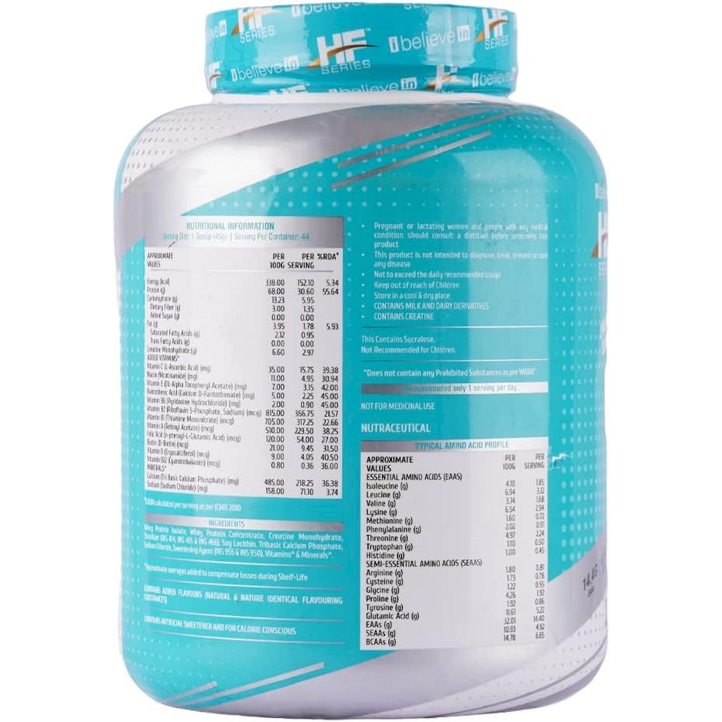 Healthfarm Nitro Fusion Whey Isolate Protein Powder - Cookies & Cream 2kg - 62 Servings