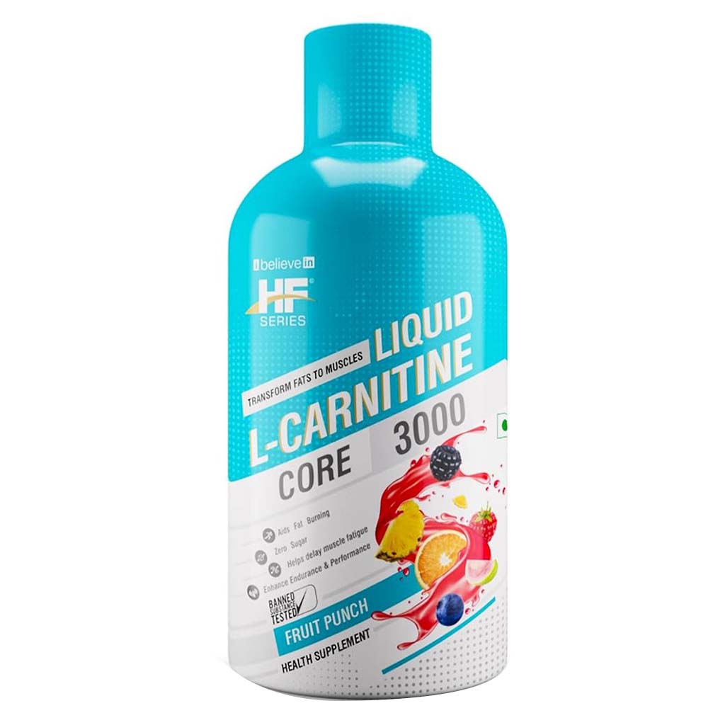 Healthfarm L-Carnitine Core 3000 Liquid - Fruit Punch Flavor, 450ml