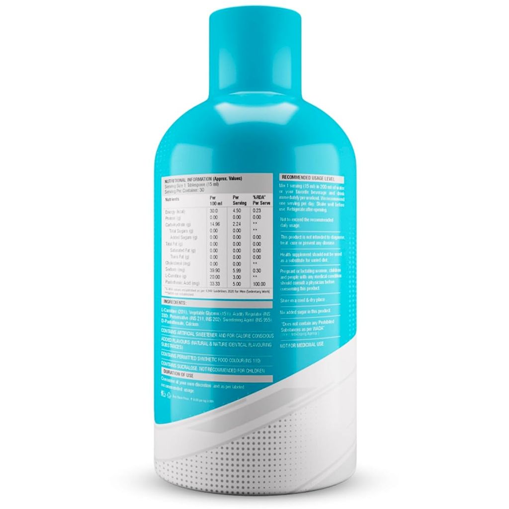 Healthfarm L-Carnitine Core 3000 Liquid - Fruit Punch Flavor, 450ml