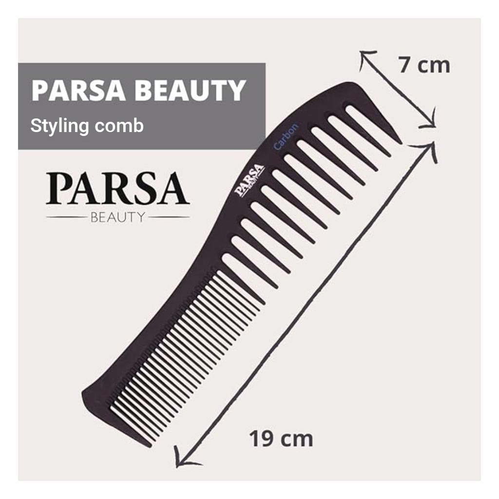 Parsa Beauty Professional Styling Carbon Hair Comb
