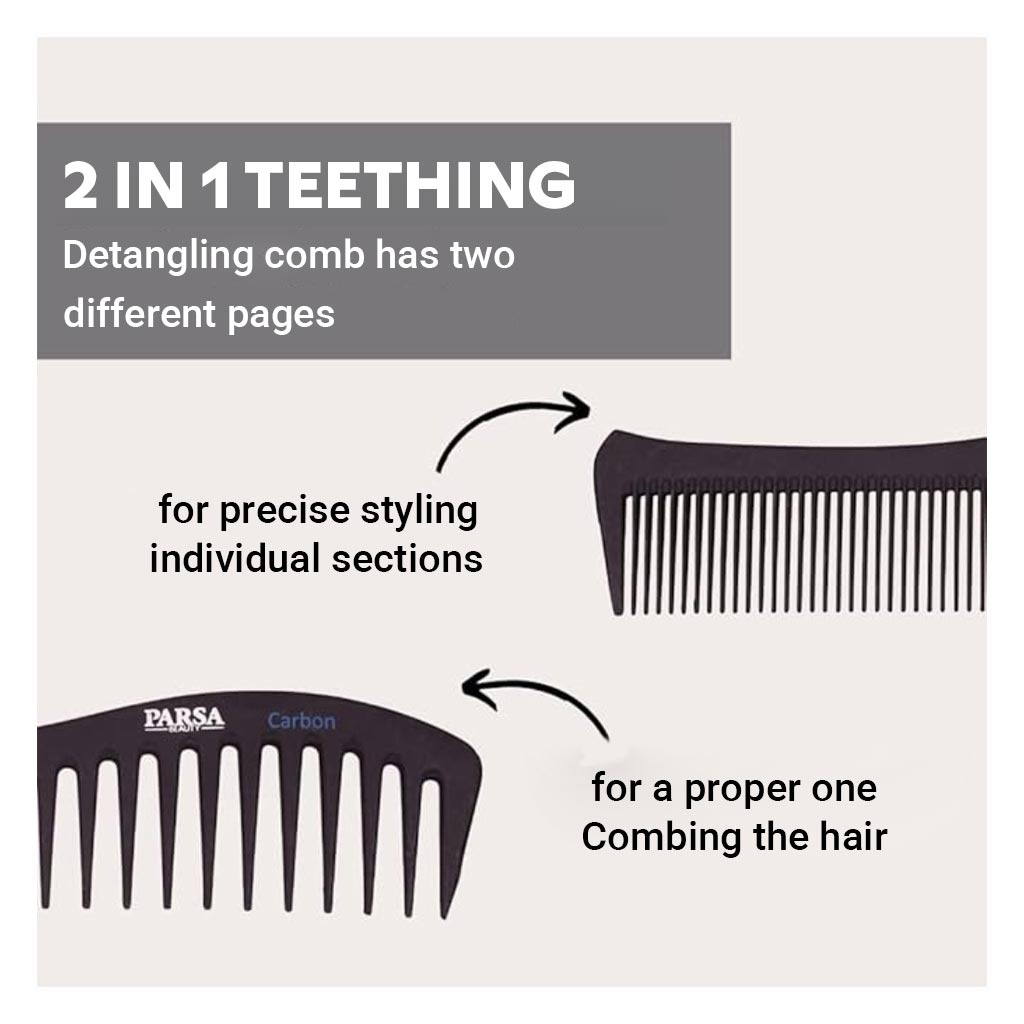 Parsa Beauty Professional Styling Carbon Hair Comb