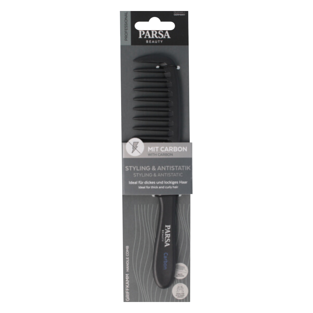Parsa Beauty With Carbon Handle Hair Comb