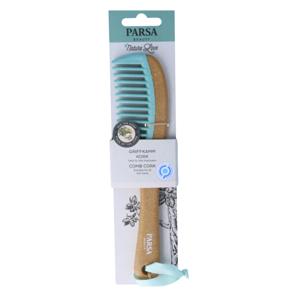 Parsa Beauty Comb Cork With Wooden Handle