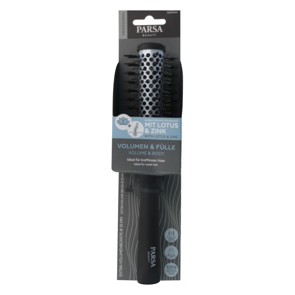 Parsa Beauty Lotus & Zinc, Volume & Body Round Hairbrush