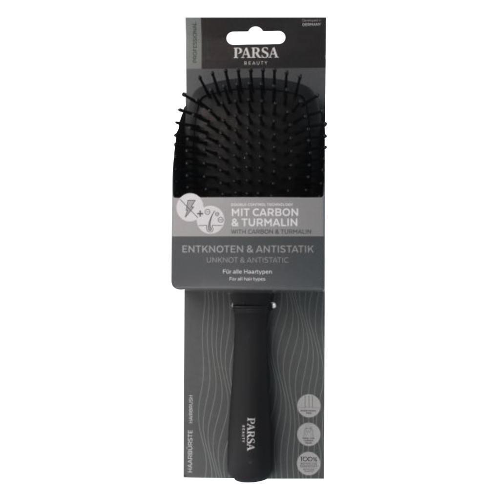 Parsa Beauty Carbon Antistatic Hair Styling Paddle Brush