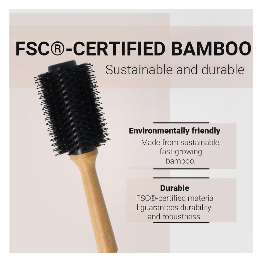 Parsa Beauty Bamboo Shine & Volume Round Hairbrush