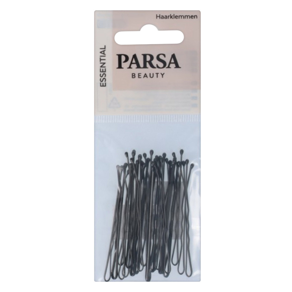Parsa Beauty Curled Hair Slider Clips 60mm, Pack of 25's
