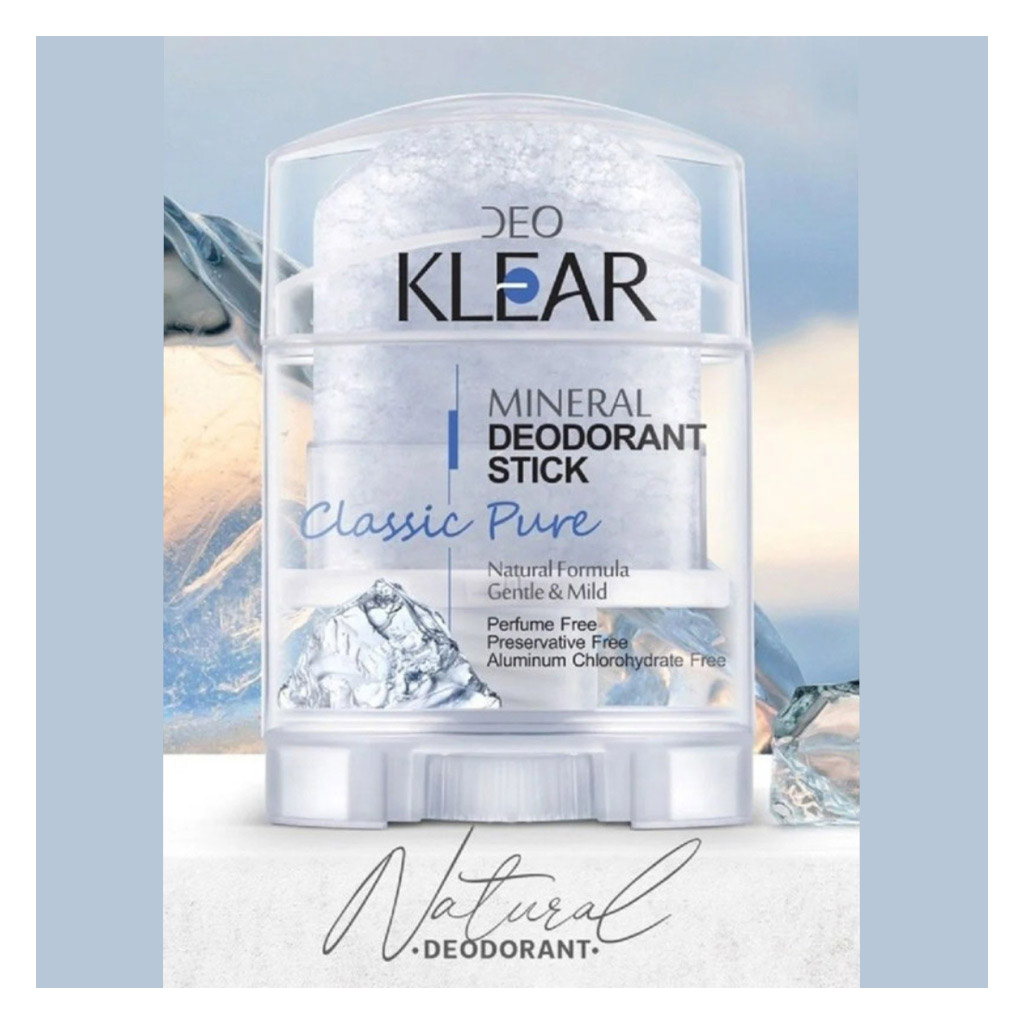 Deo Klear Classic Pure Mineral Deodorant Stick 70g