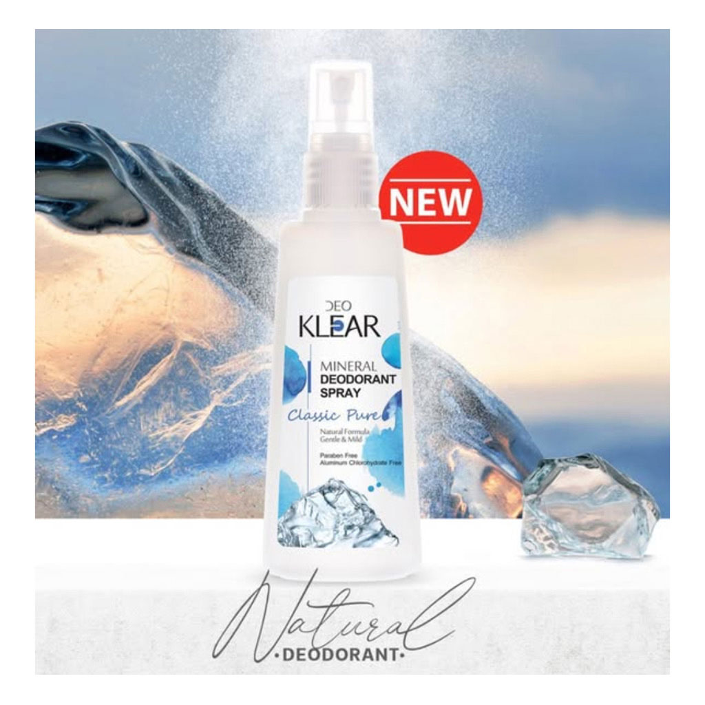 Deo Klear Classic Pure Mineral Deodorant Spray 100ml