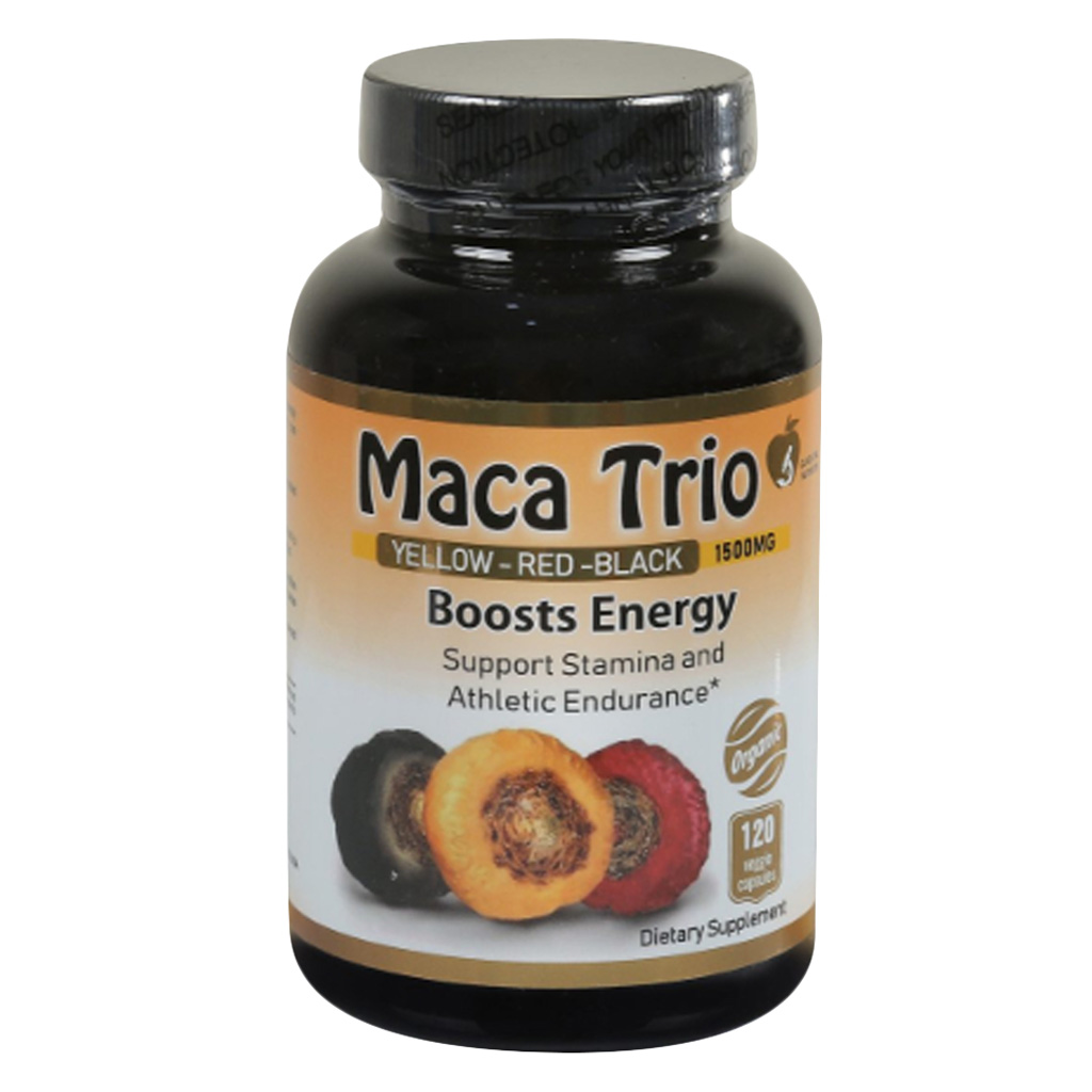 Class One Nutrition Maca Trio Veg Capsules For Energy Boost, Pack of 120's 