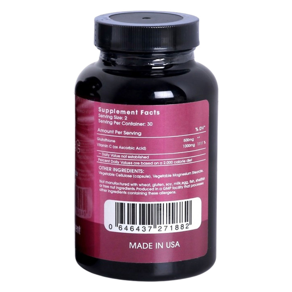 Class One Nutrition Glutathione C Capsules For Antioxidant Support, Pack of 60's