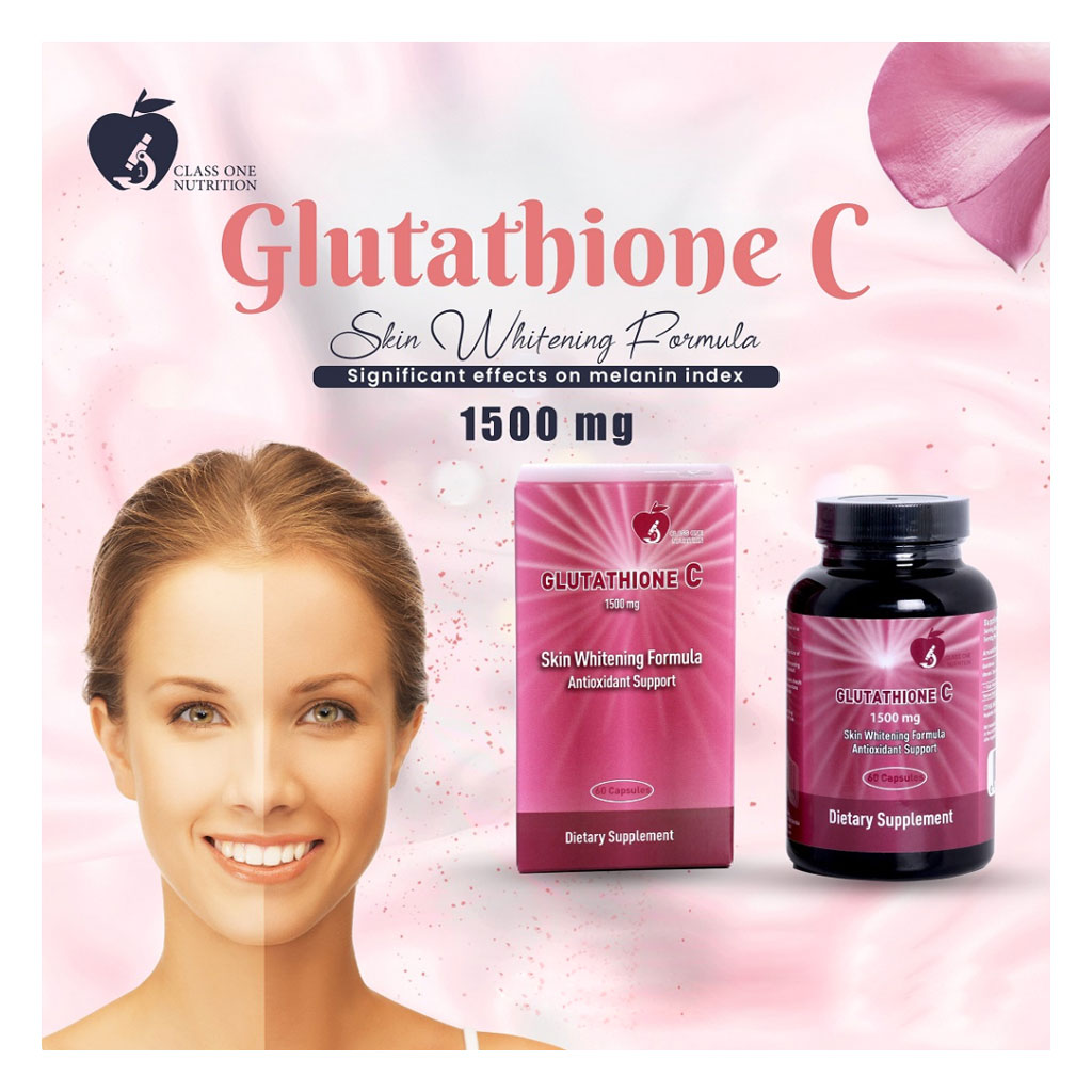 Class One Nutrition Glutathione C Capsules For Antioxidant Support, Pack of 60's