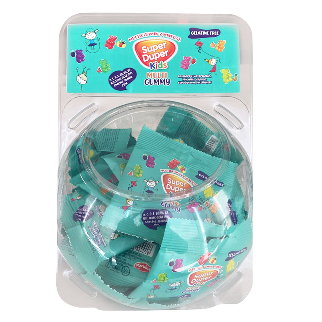 Super Duper Kids Multivitamin & Multimineral Gummies, Pack of 15*40