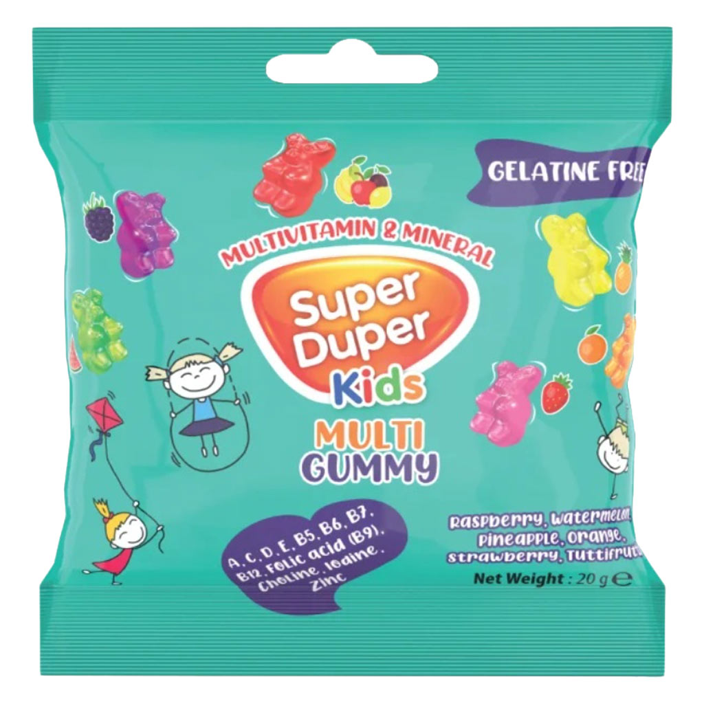 Super Duper Kids Multivitamin & Multimineral Gummies, Pack of 15*40