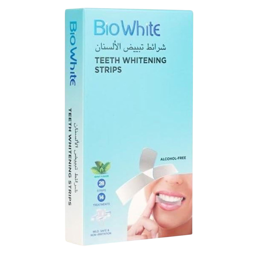 Bio White Teeth Whitening Strips, Pack of 28’s