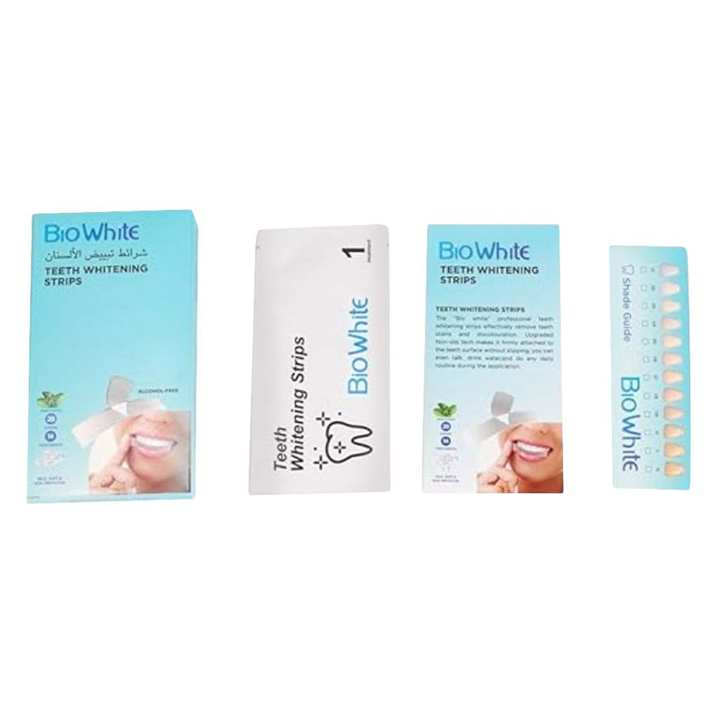 Bio White Teeth Whitening Strips, Pack of 28’s