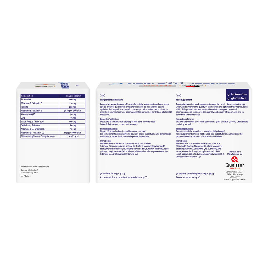 Doppelherz System Conceptive For Men Sachets, Pack of 30’s