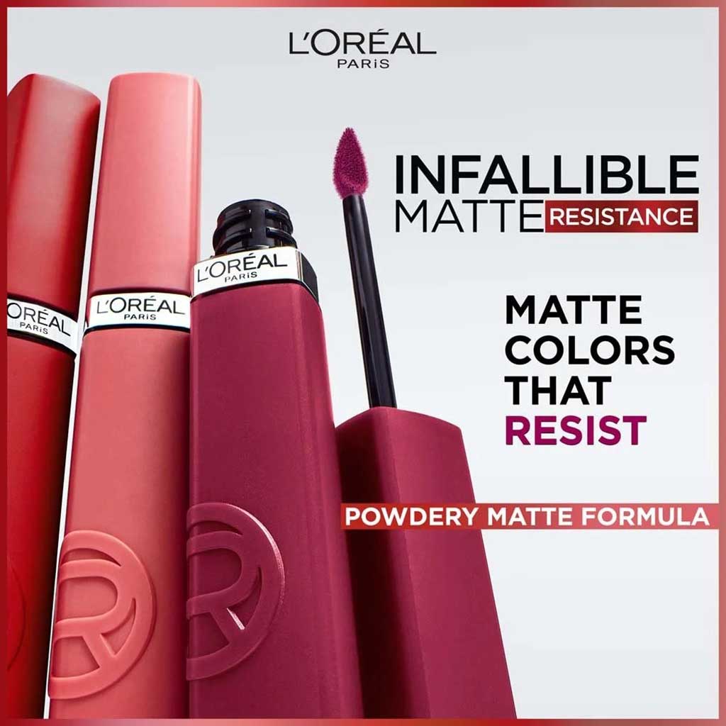 L'Oreal Paris Infallible Matte Liquid Resistance Lipstick 120 - Major Crush