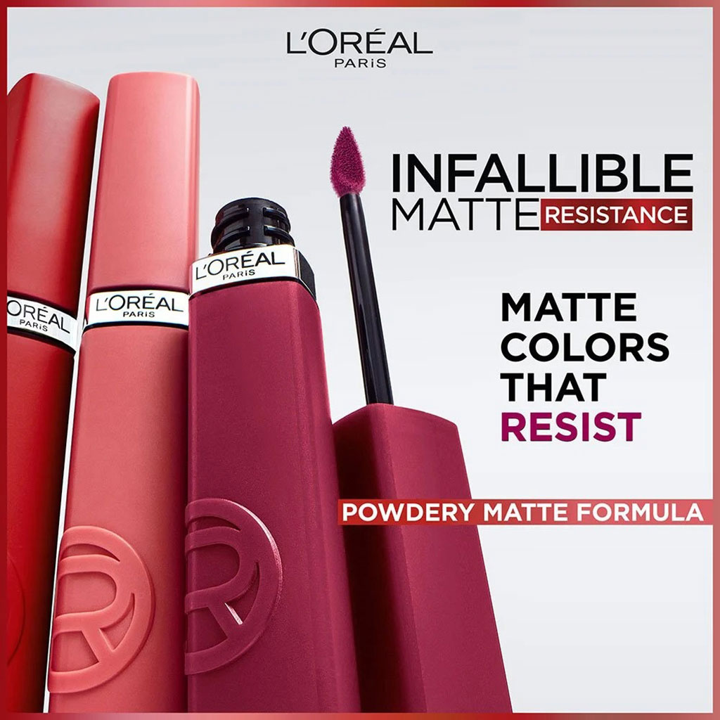 L'Oreal Paris Infallible Matte Liquid Resistance Lipstick 601 - Worth It 
