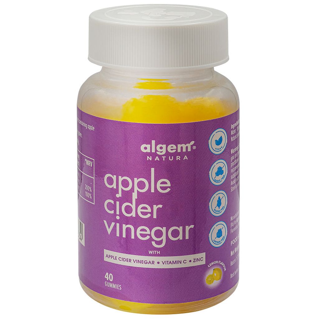 Algem Natura Apple Cider Vinegar Adult Gummies, Pack of 40's