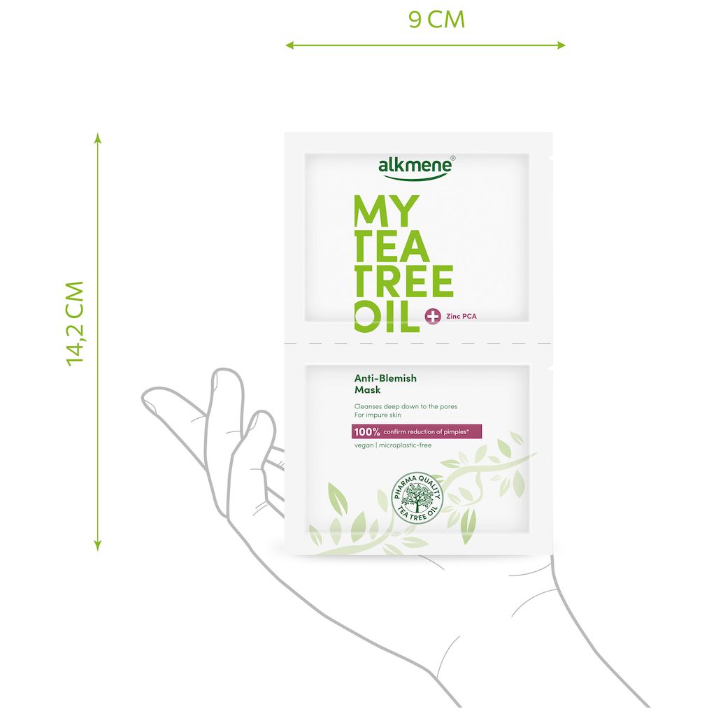 Alkmene My Tea Tree Oil Anti-Blemish Face Mask 7ml, Pack of 2's