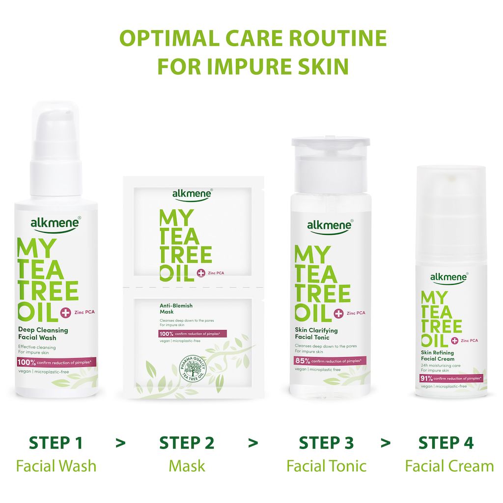 Alkmene My Tea Tree Oil Anti-Blemish Face Mask 7ml, Pack of 2's