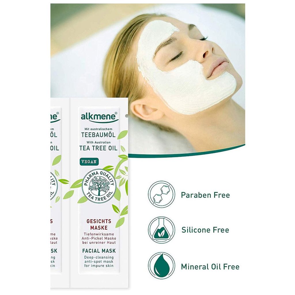 Alkmene Tea Tree Oil Facial Mask 6ml, Pack of 2's