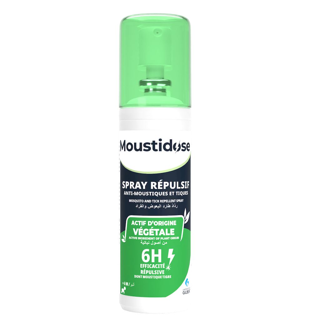 Gilbert Moustidose Mosquito & Tick 6 Hours Repellent Spray For 6+ Months 100ml