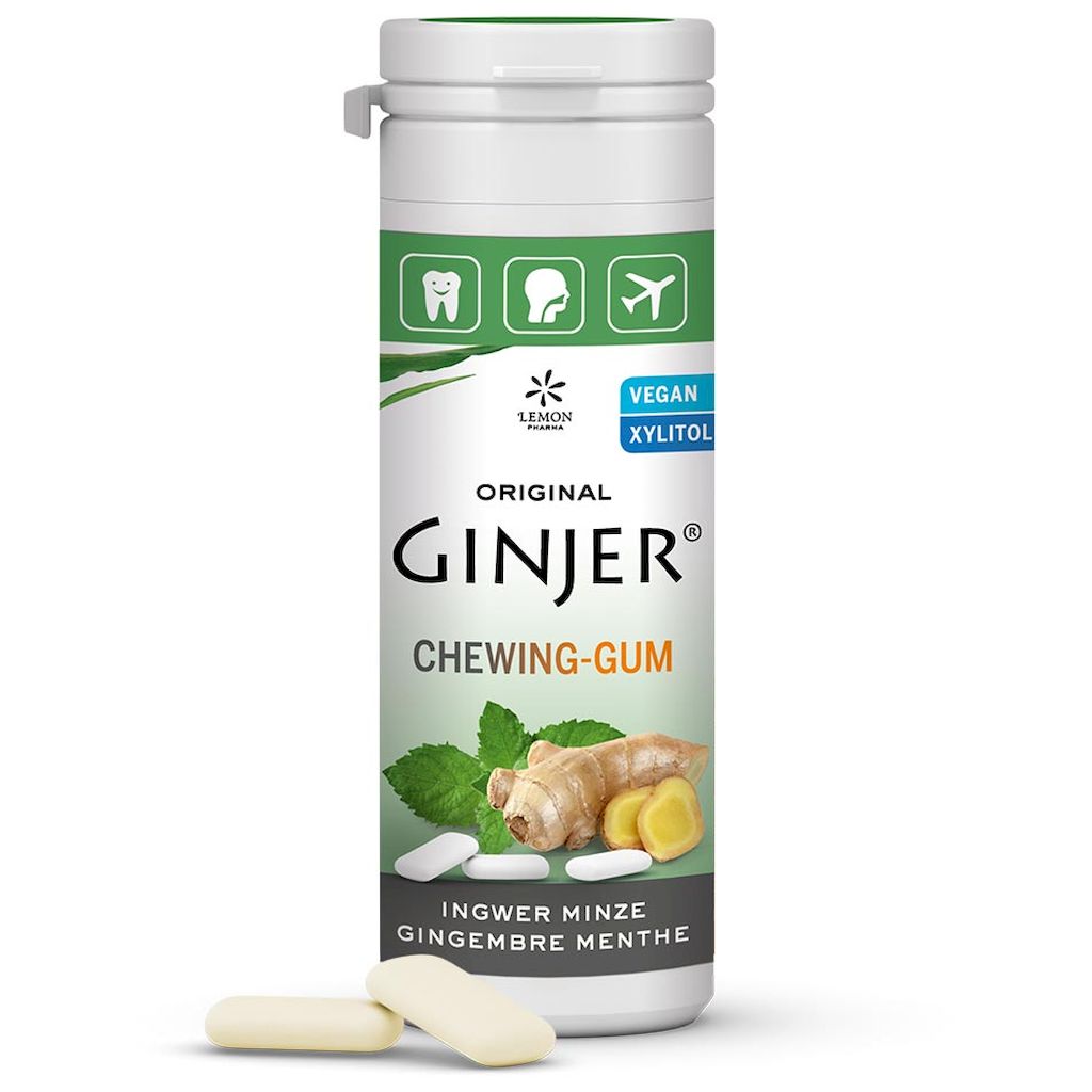 Ginjer Chewing Gum 30g - Mint Flavor