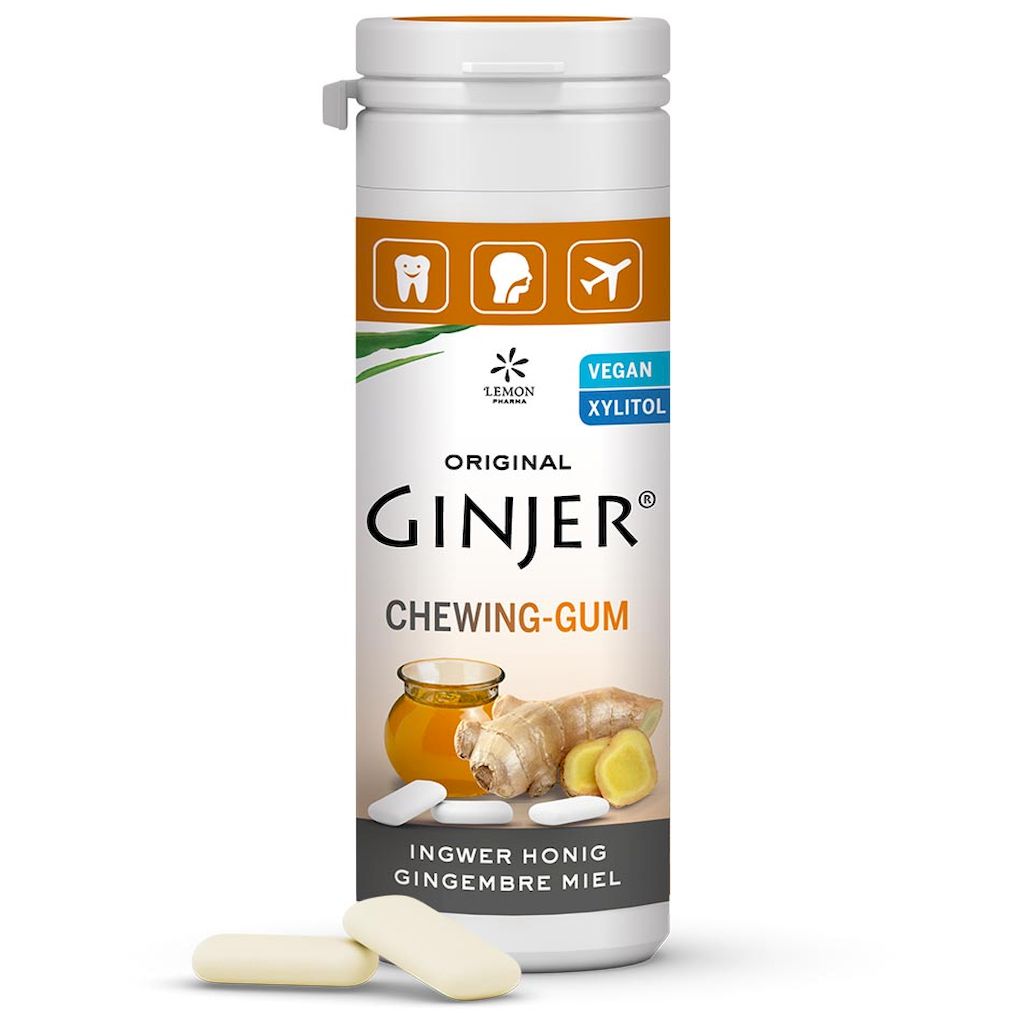 Ginjer Chewing Gum 30g - Honey Flavor
