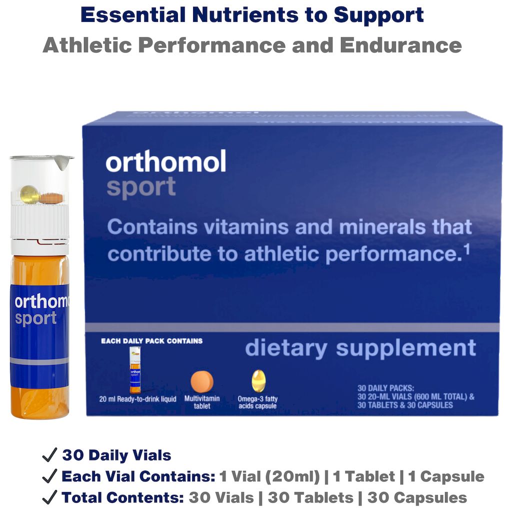 Orthomol Sport Multivitamin & Minerals Vials 20ml, Pack of 30's   