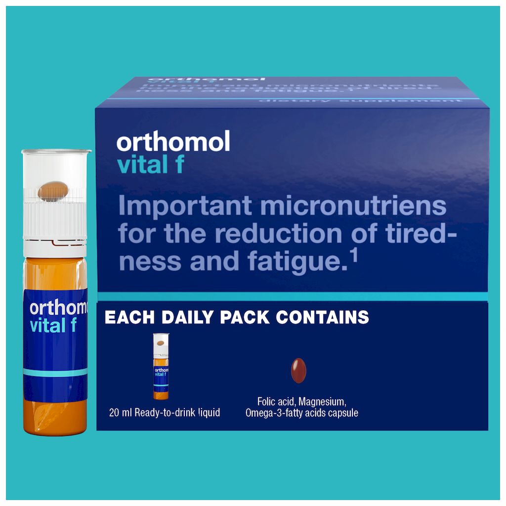 Orthomol Vital F Women's Supplement Vials + Capsules, Pack of 30's