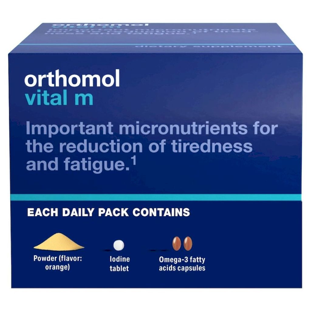 Orthomol Vital M Men's Supplement Powder + Capsules + Tablets, Pack of 30's