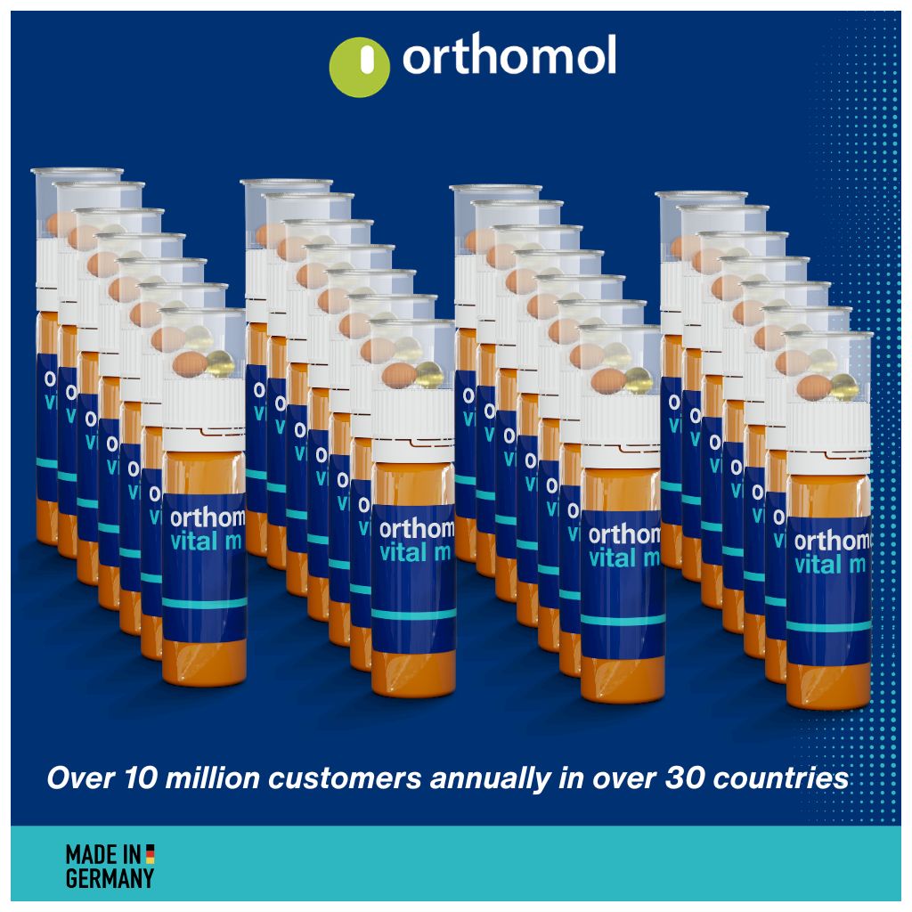 Orthomol Vital M Men's Supplement Vials + Capsules, Pack of 7's