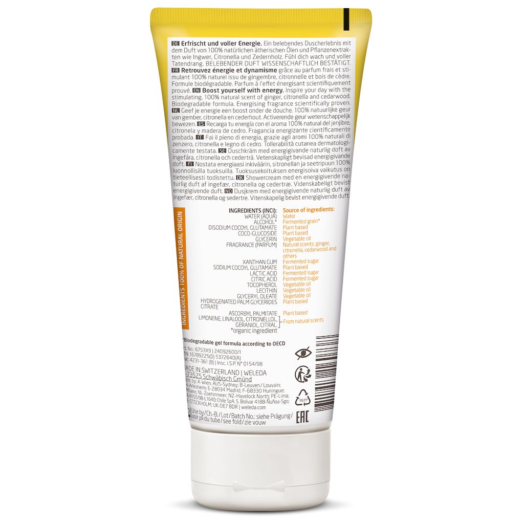 Weleda Aroma Energy Shower Gel 200ml