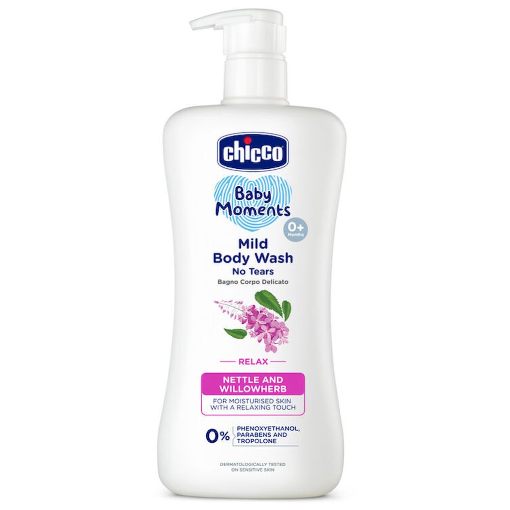 Chicco Baby Moments 0M+ No-Tears Mild Body Wash 500ml - Relax